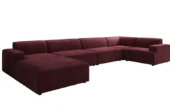 Designer Sofa Monza U XXL in Samt