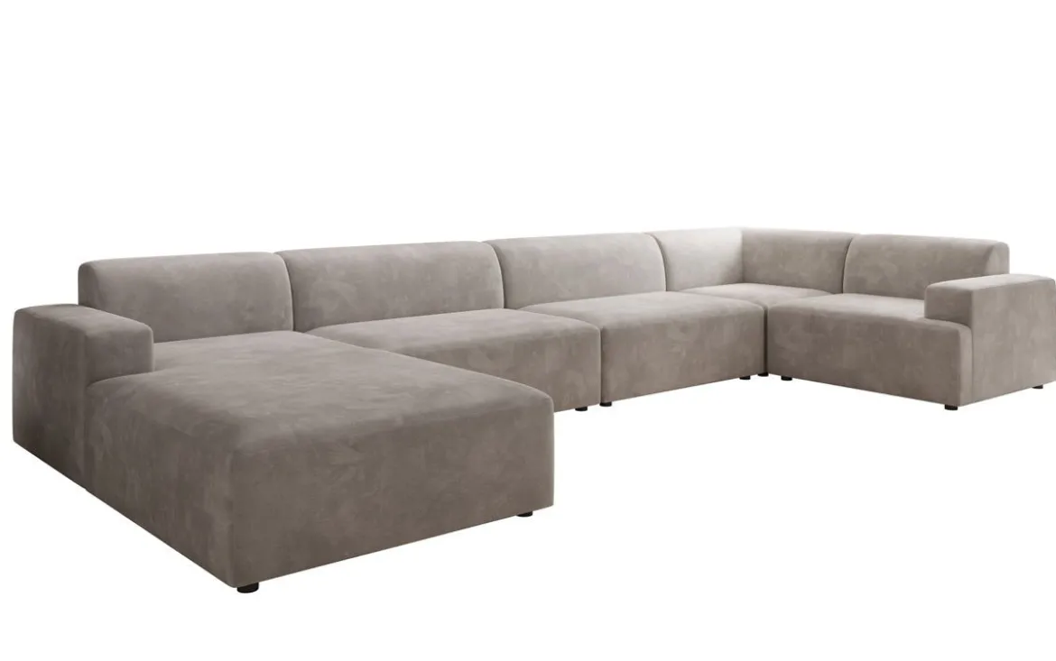 Designer Sofa Monza U XXL in Samt