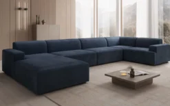 Designer Sofa Monza U XXL in Samt
