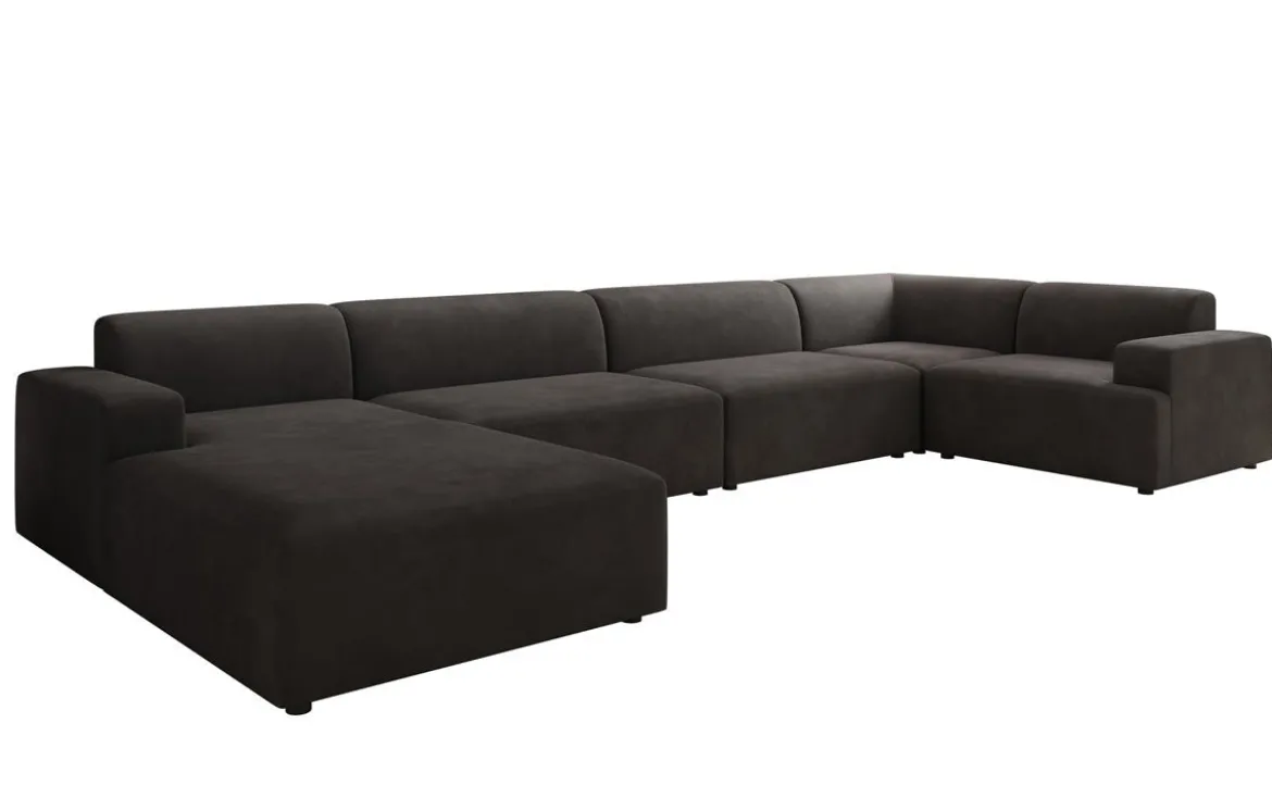 Designer Sofa Monza U XXL in Samt