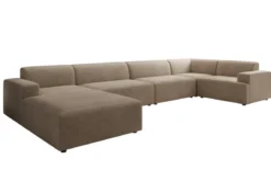 Designer Sofa Monza U XXL in Samt