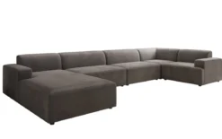 Designer Sofa Monza U XXL in Samt