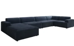Designer Sofa Monza U XXL in Samt