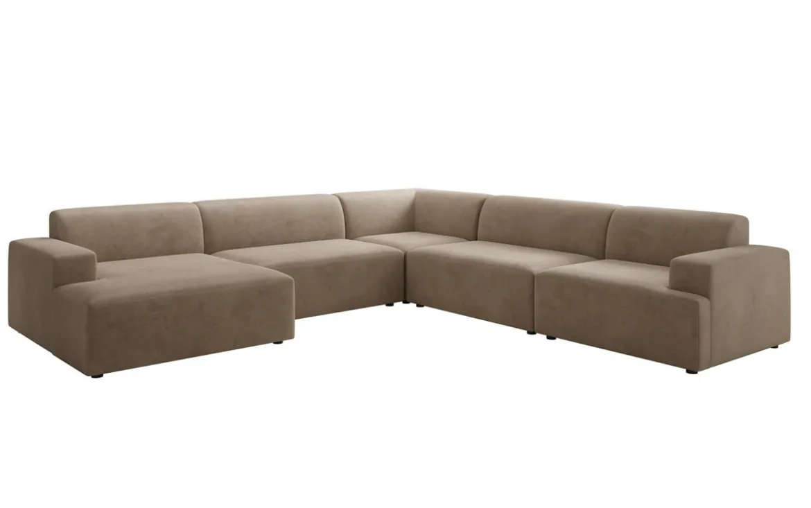 Designer Sofa Monza Wohnlandschaft U XXL in Samt