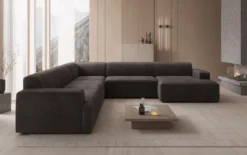 Designer Sofa Monza Wohnlandschaft U XXL in Samt