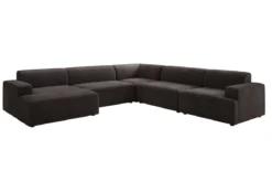 Designer Sofa Monza Wohnlandschaft U XXL in Samt