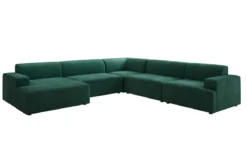 Designer Sofa Monza Wohnlandschaft U XXL in Samt