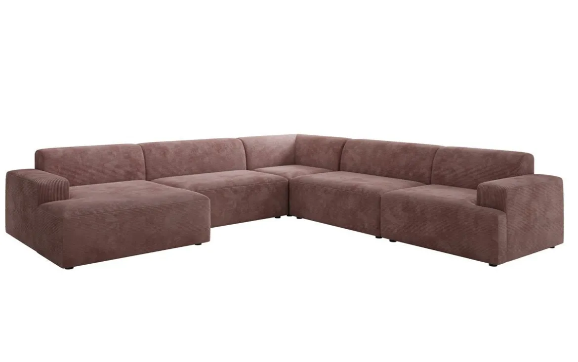 Designer Sofa Monza Wohnlandschaft U XXL in Cord