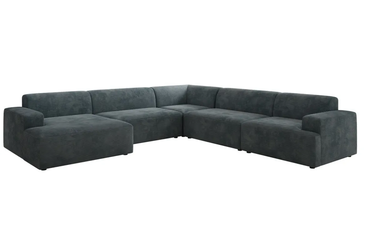 Designer Sofa Monza Wohnlandschaft U XXL in Cord
