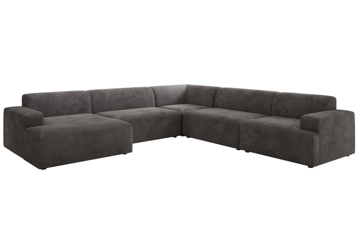 Designer Sofa Monza Wohnlandschaft U XXL in Cord