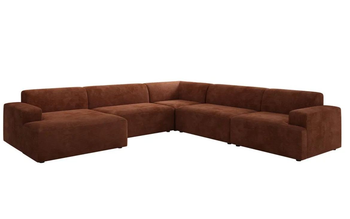 Designer Sofa Monza Wohnlandschaft U XXL in Cord