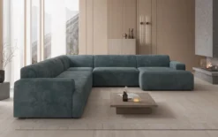 Designer Sofa Monza Wohnlandschaft U XXL in Cord