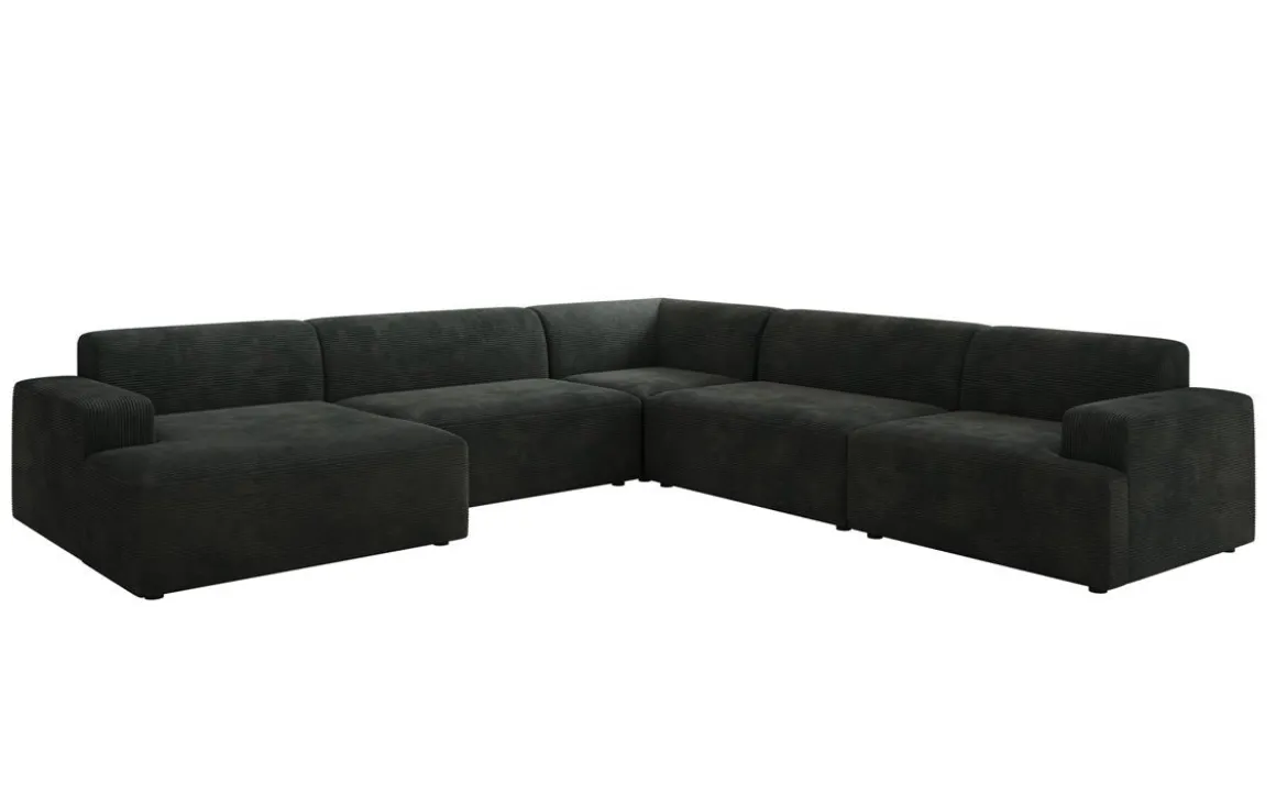 Designer Sofa Monza Wohnlandschaft U XXL in Cord