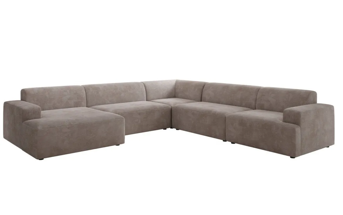 Designer Sofa Monza Wohnlandschaft U XXL in Cord