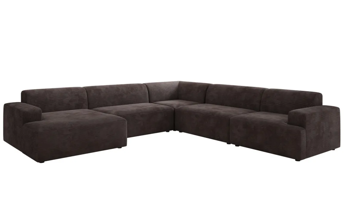 Designer Sofa Monza Wohnlandschaft U XXL in Cord