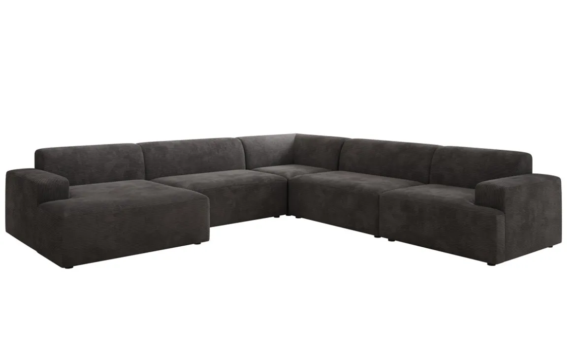 Designer Sofa Monza Wohnlandschaft U XXL in Cord