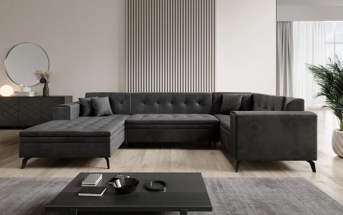 Designer Sofa Neola mit Schlaffunktion