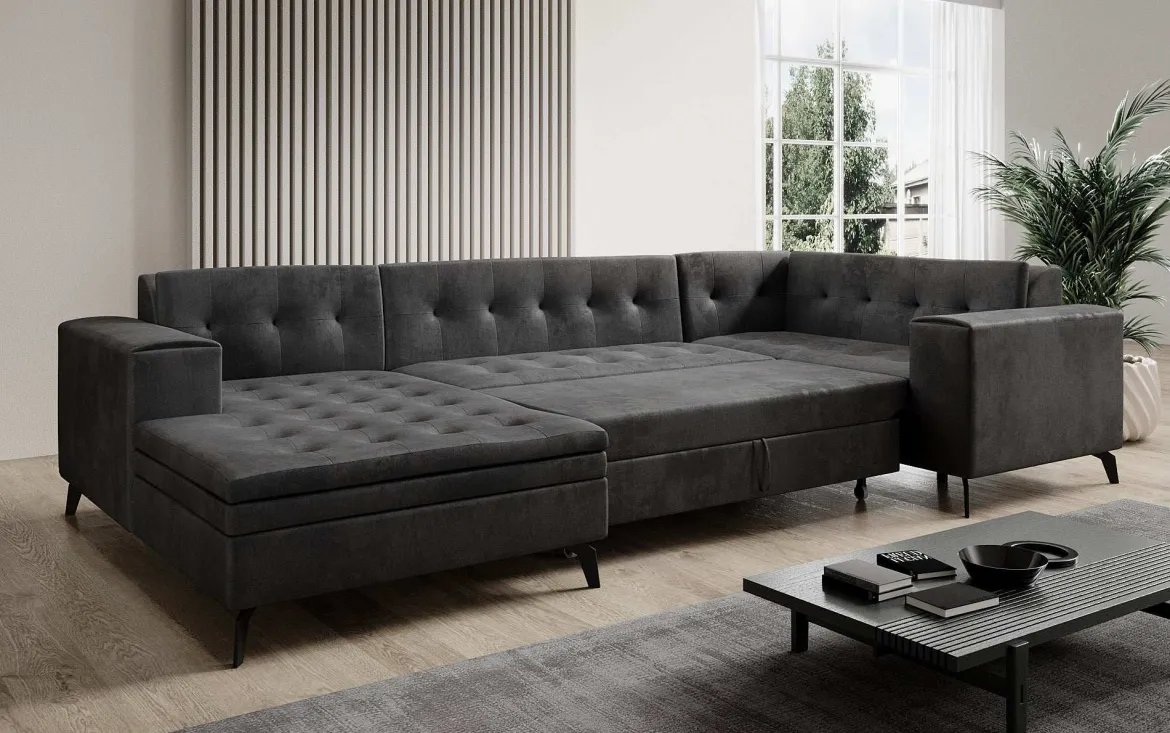 Designer Sofa Neola mit Schlaffunktion