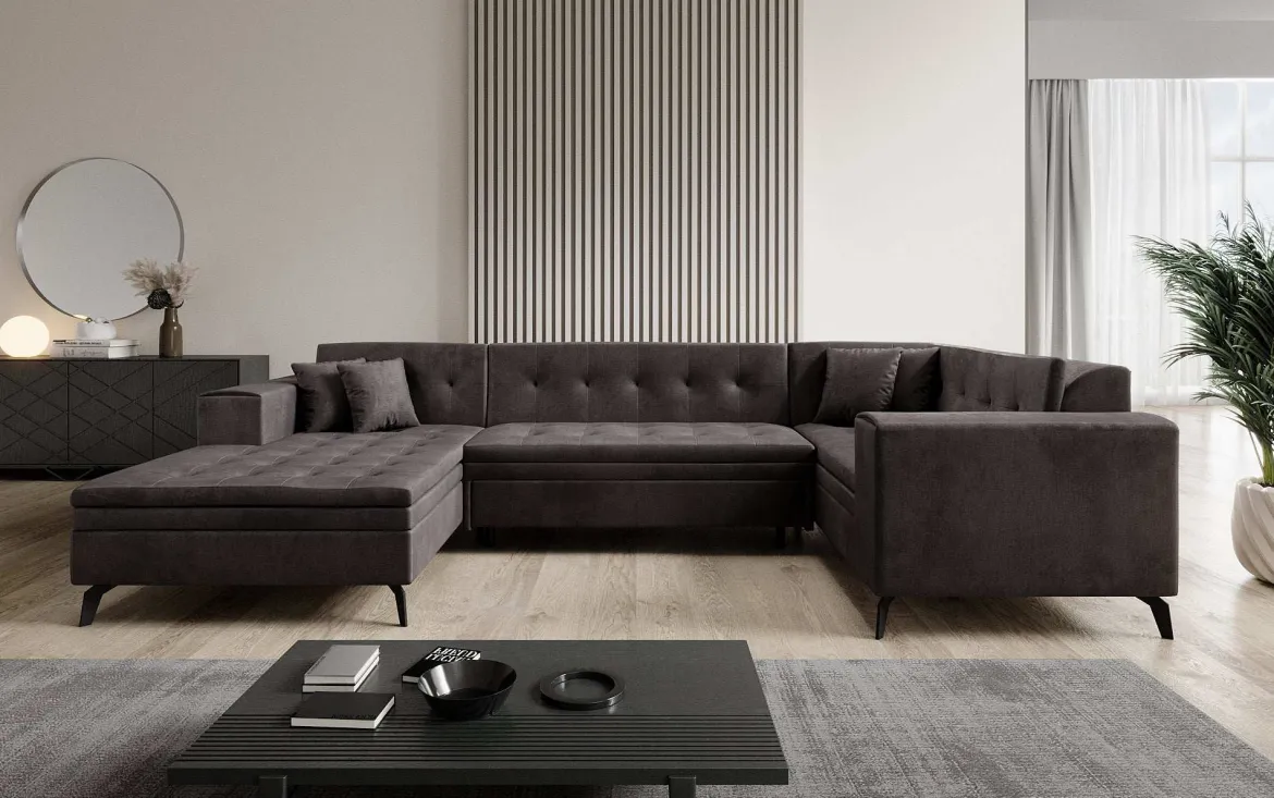 Designer Sofa Neola mit Schlaffunktion