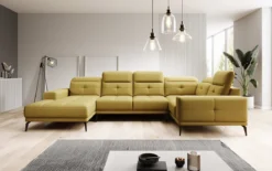 Designer Sofa Nerio mit verstellbarer Kopf- und Rückenlehne
