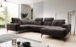 Designer Sofa Nerio mit verstellbarer Kopf- und Rückenlehne
