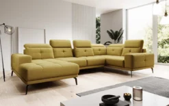 Designer Sofa Nerio mit verstellbarer Kopf- und Rückenlehne