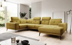 Designer Sofa Nerio mit verstellbarer Kopf- und Rückenlehne