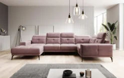Designer Sofa Nerio mit verstellbarer Kopf- und Rückenlehne