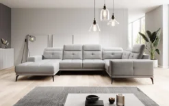Designer Sofa Nerio mit verstellbarer Kopf- und Rückenlehne