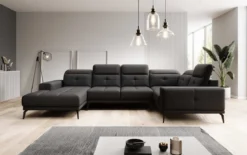 Designer Sofa Nerio mit verstellbarer Kopf- und Rückenlehne