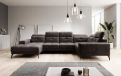 Designer Sofa Nerio mit verstellbarer Kopf- und Rückenlehne