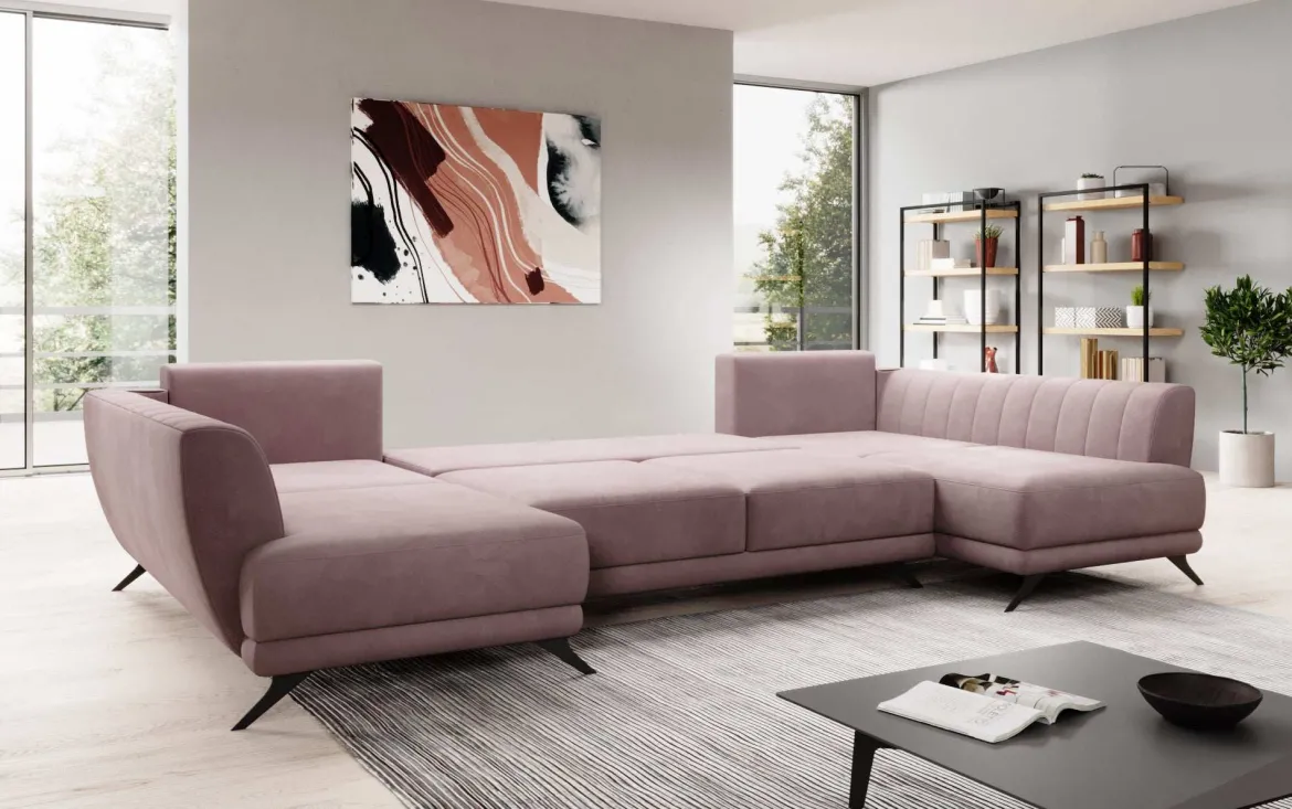 Designer Sofa Nina mit Schlaffunktion
