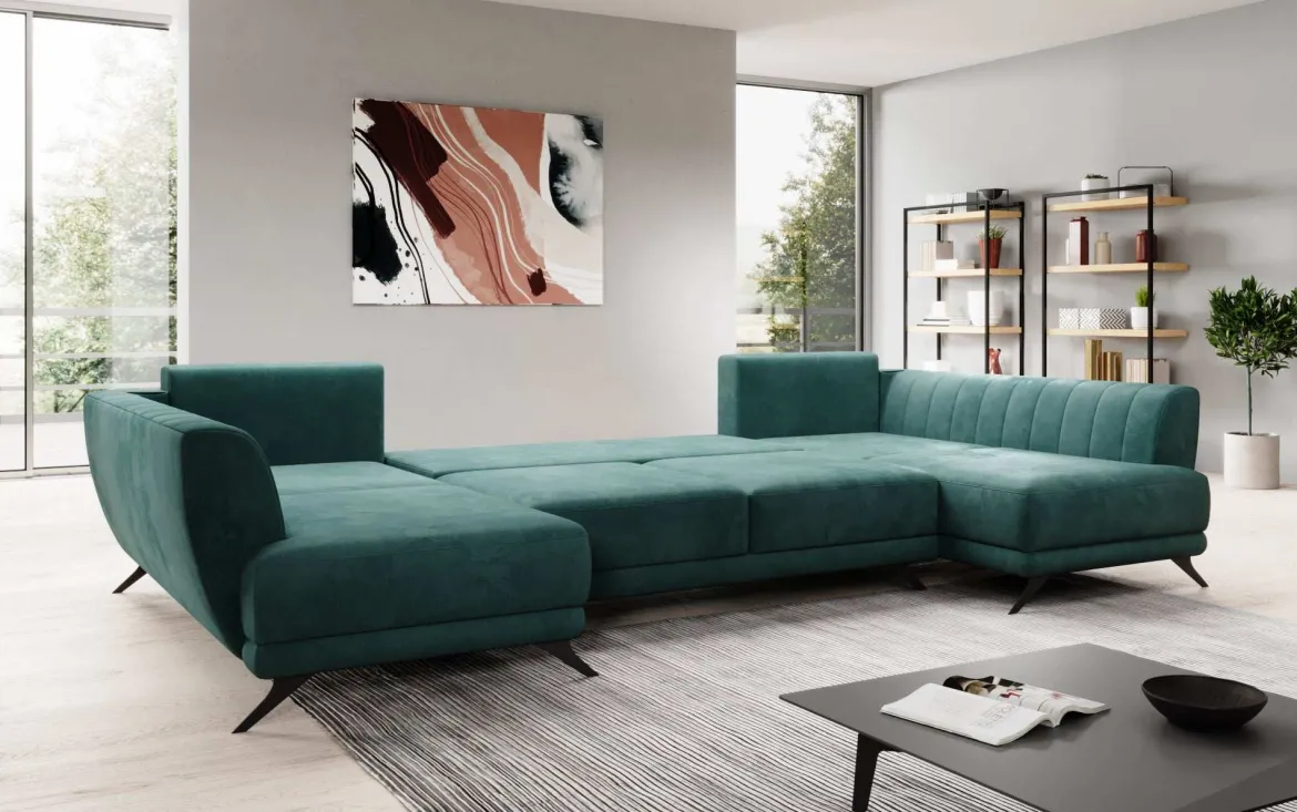 Designer Sofa Nina mit Schlaffunktion