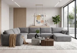 Designer Sofa Nuvola U in Samt