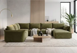 Designer Sofa Nuvola U in Samt