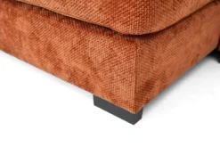 Designer Sofa Selena U mit Schlaffunktion in Strukturstoff