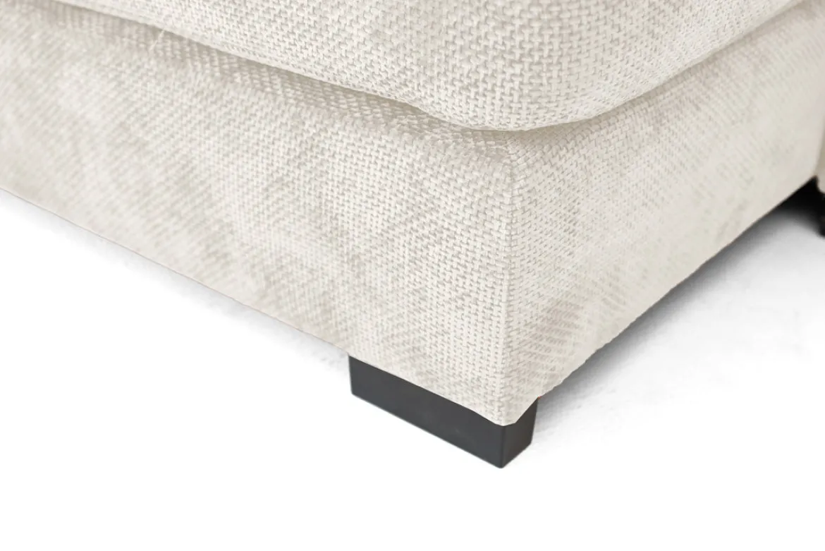 Designer Sofa Selena U mit Schlaffunktion in Strukturstoff