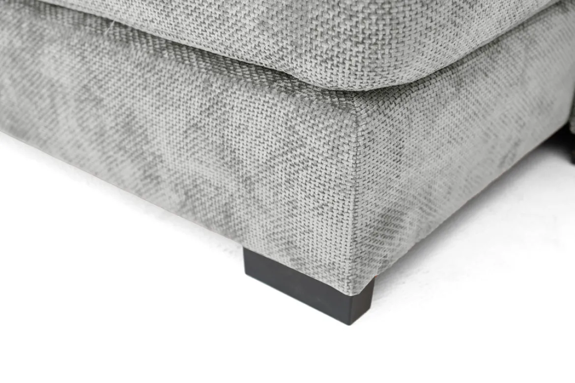 Designer Sofa Selena U mit Schlaffunktion in Strukturstoff