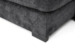 Designer Sofa Selena U mit Schlaffunktion in Strukturstoff