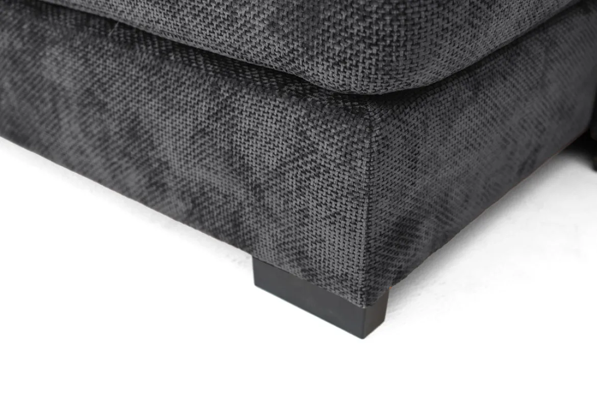 Designer Sofa Selena U mit Schlaffunktion in Strukturstoff