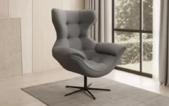 Designer Sofa-Sessel Aurelio in Stoff