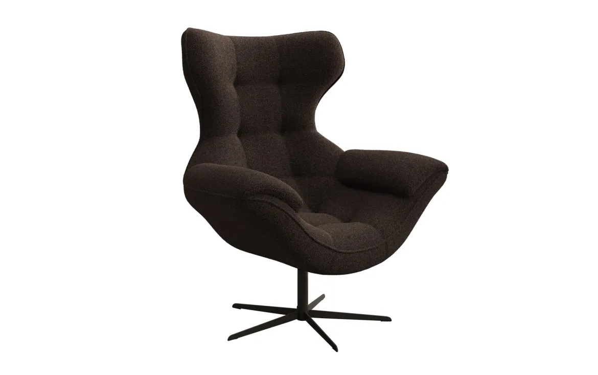 Designer Sofa-Sessel Aurelio in Bouclé