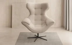 Designer Sofa-Sessel Aurelio in Bouclé