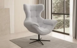 Designer Sofa-Sessel Aurelio in Bouclé