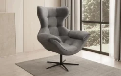 Designer Sofa-Sessel Aurelio in Samt
