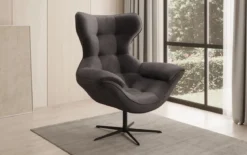 Designer Sofa-Sessel Aurelio in Samt