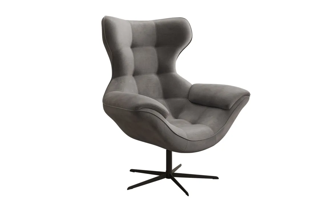 Designer Sofa-Sessel Aurelio in Samt