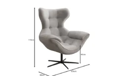 Designer Sofa-Sessel Aurelio in Samt