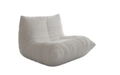 Designer Sofa-Sessel Calmo in Teddy Bouclé