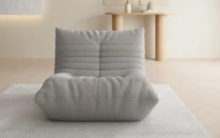 Designer Sofa-Sessel Calmo in Teddy Bouclé
